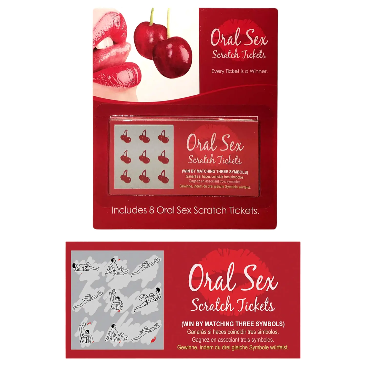 Orálny sex stierací žreb - 8ks Orálny sex stierací žreb - 8ks