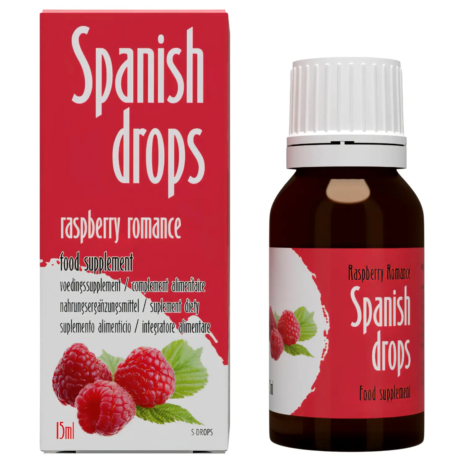 Cobeco Španielske Kvapky afrodiziakum kvapky malina (15ml) Cobeco Španielske Kvapky afrodiziakum kvapky malina (15ml)