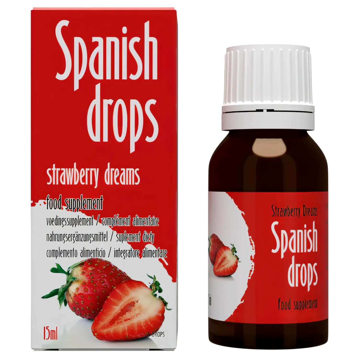 Cobeco Španielske Kvapky afrodiziakálne kvapky jahoda (15 ml) Cobeco Španielske Kvapky afrodiziakálne kvapky jahoda (15 ml)