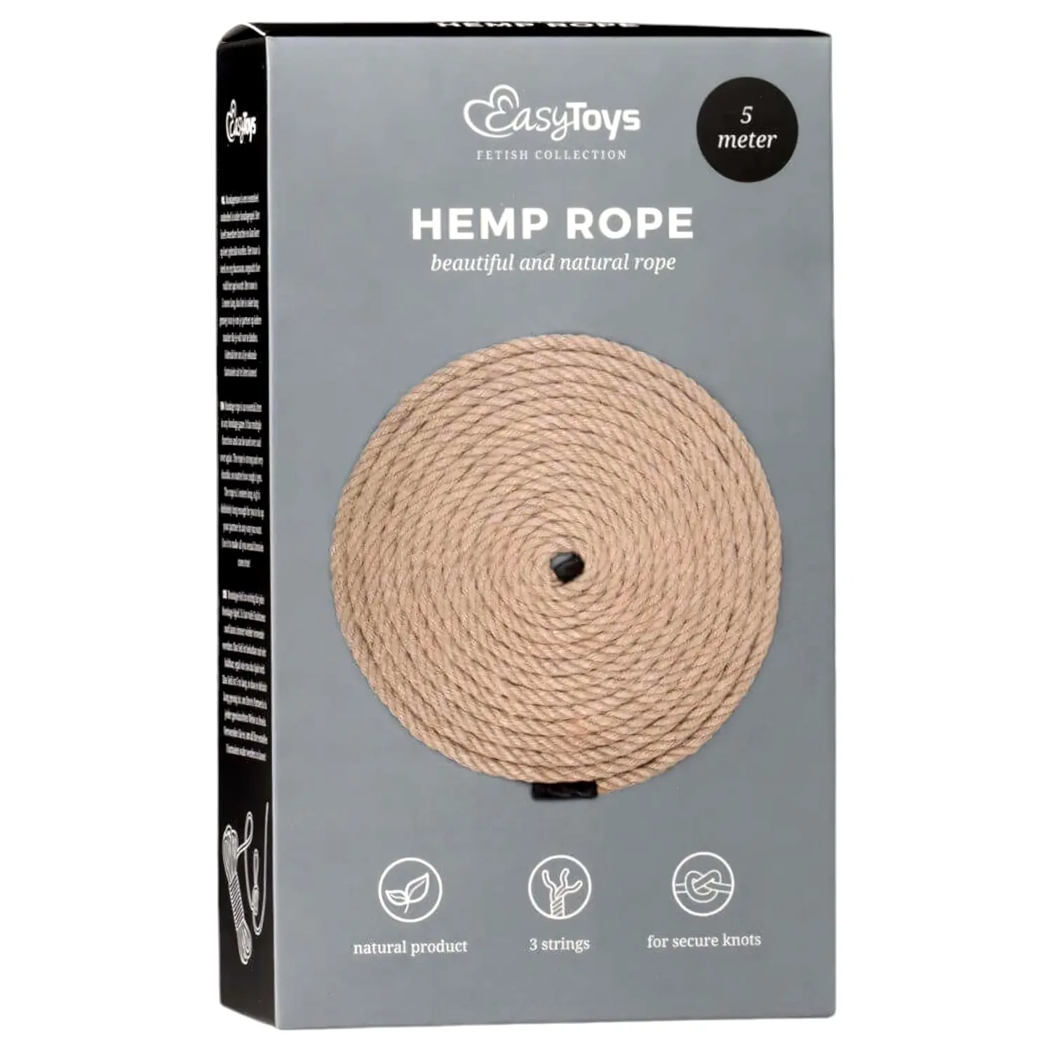 Hemp Rope - bondage lano (5m) - prírodná farba Hemp Rope - bondage lano (5m) - prírodná farba