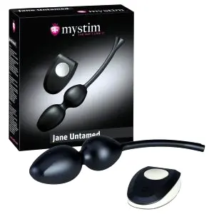 Mystim Jane Untamed vibračné venušine guličky duo (čierne)