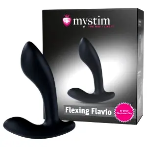 Mystim Flexing Flavio elektro prostatický vibrátor (čierny)