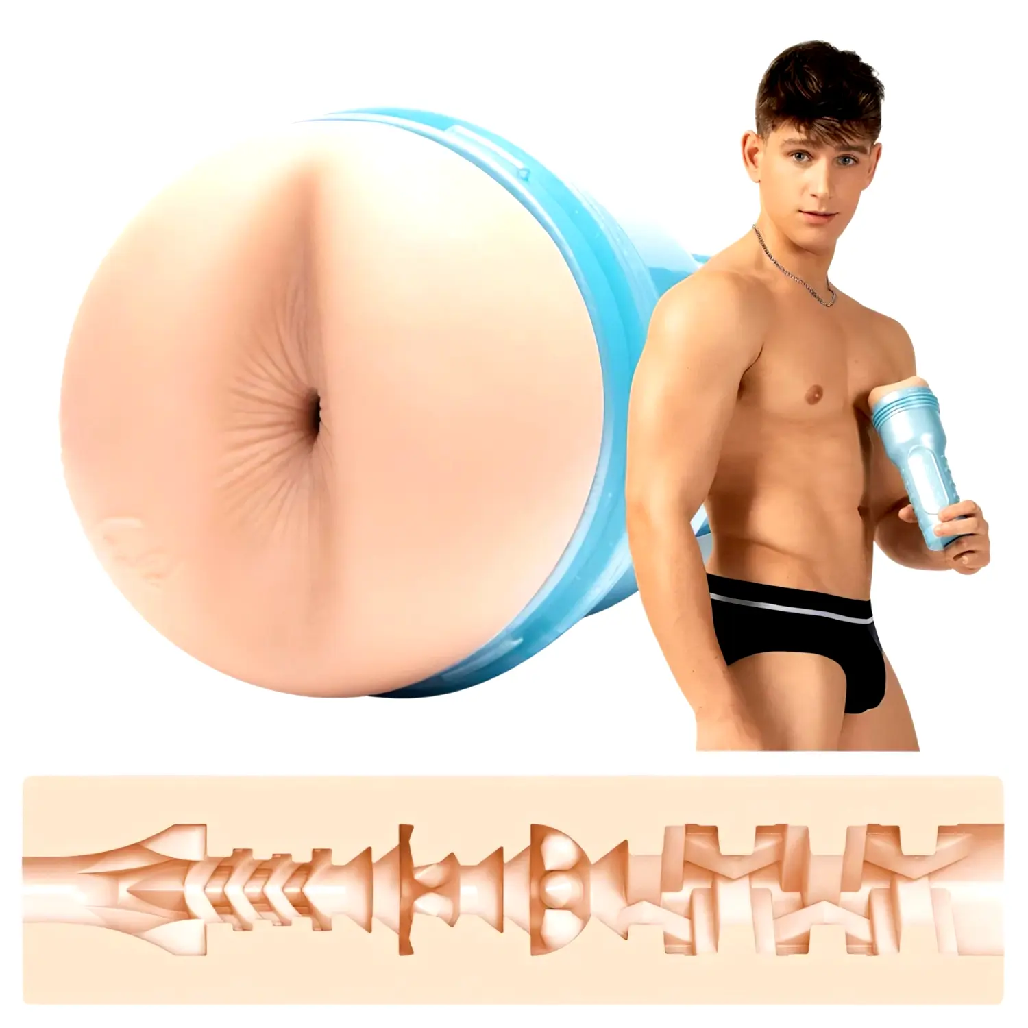 Fleshjack Reno Gold realistický zadok masturbátor (naturálny) Fleshjack Reno Gold realistický zadok masturbátor (naturálny)