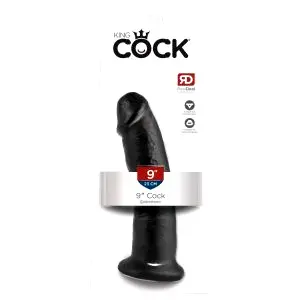 9 - prísavný dildo (čierny)