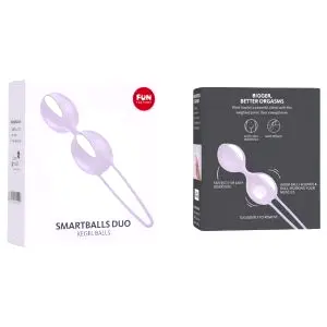 Smartballs Duo – venušine guličky s vnútornou guličkou (fialové)