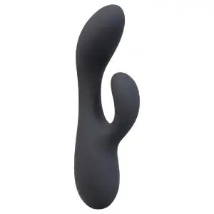 Soft Rabbit - 2-motorový vibrátor s klitorisovým ramenom (čierny)