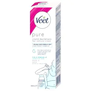 Pure - depilačný krém na bikini líniu a podpazušie - citlivá pokožka (100ml)