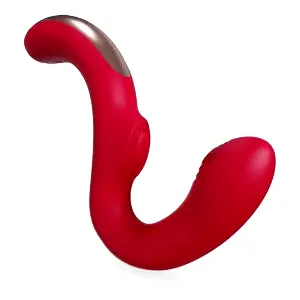 Genie - vibrátor na bod G a klitoris (červený)