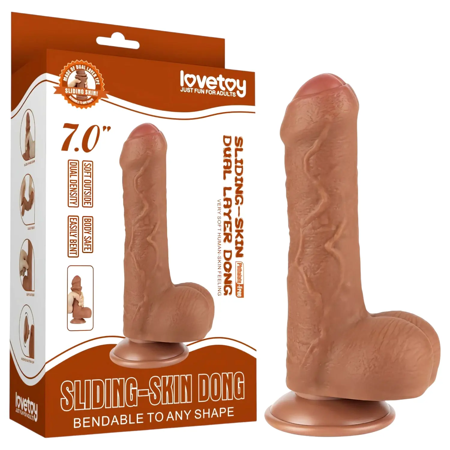 Sliding-Skin - dvojvrstvové dildo s semenníkmi - 18 Sliding-Skin - dvojvrstvové dildo s semenníkmi - 18