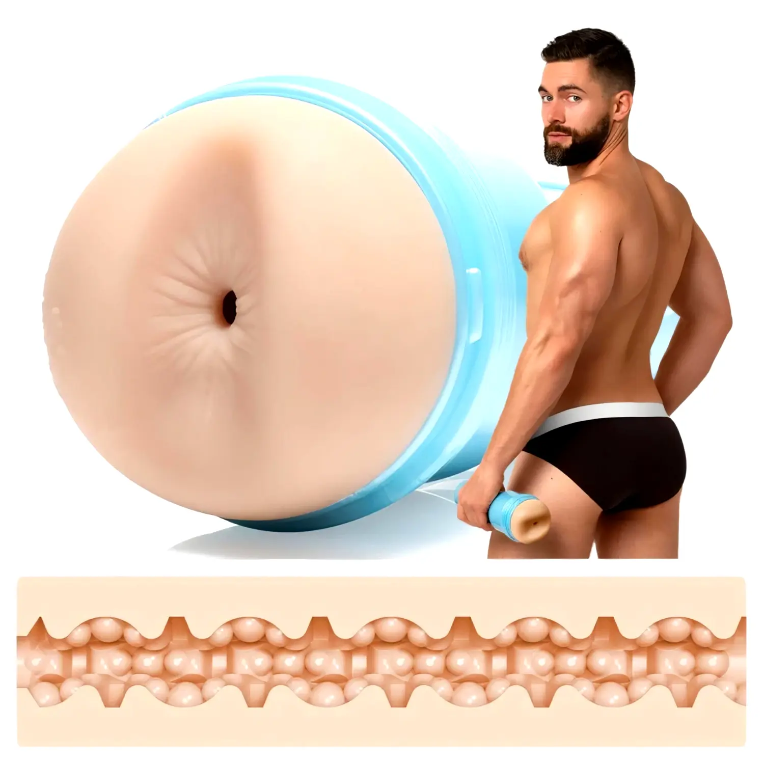 Fleshjack Griffin Barrows - realistický zadok masturbátor (prírodný) Fleshjack Griffin Barrows - realistický zadok masturbátor (prírodný)