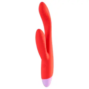 Dreamtoys Love Signal - vibrátor s ramienkom na G-bod a klitoris (červený)