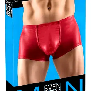 Pánske boxerky push-up - lesklé - červené - 2XL