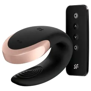 Double Love - párový vibrátor - smart ovládanie - čierny