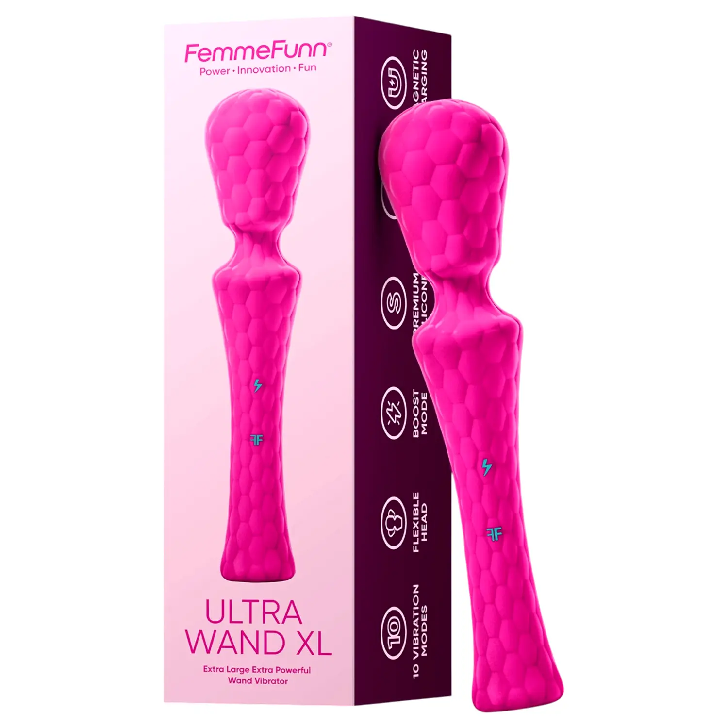 Masážny vibrátor Ultra Wand XL - prémiový silikón ružový Masážny vibrátor Ultra Wand XL - prémiový silikón ružový