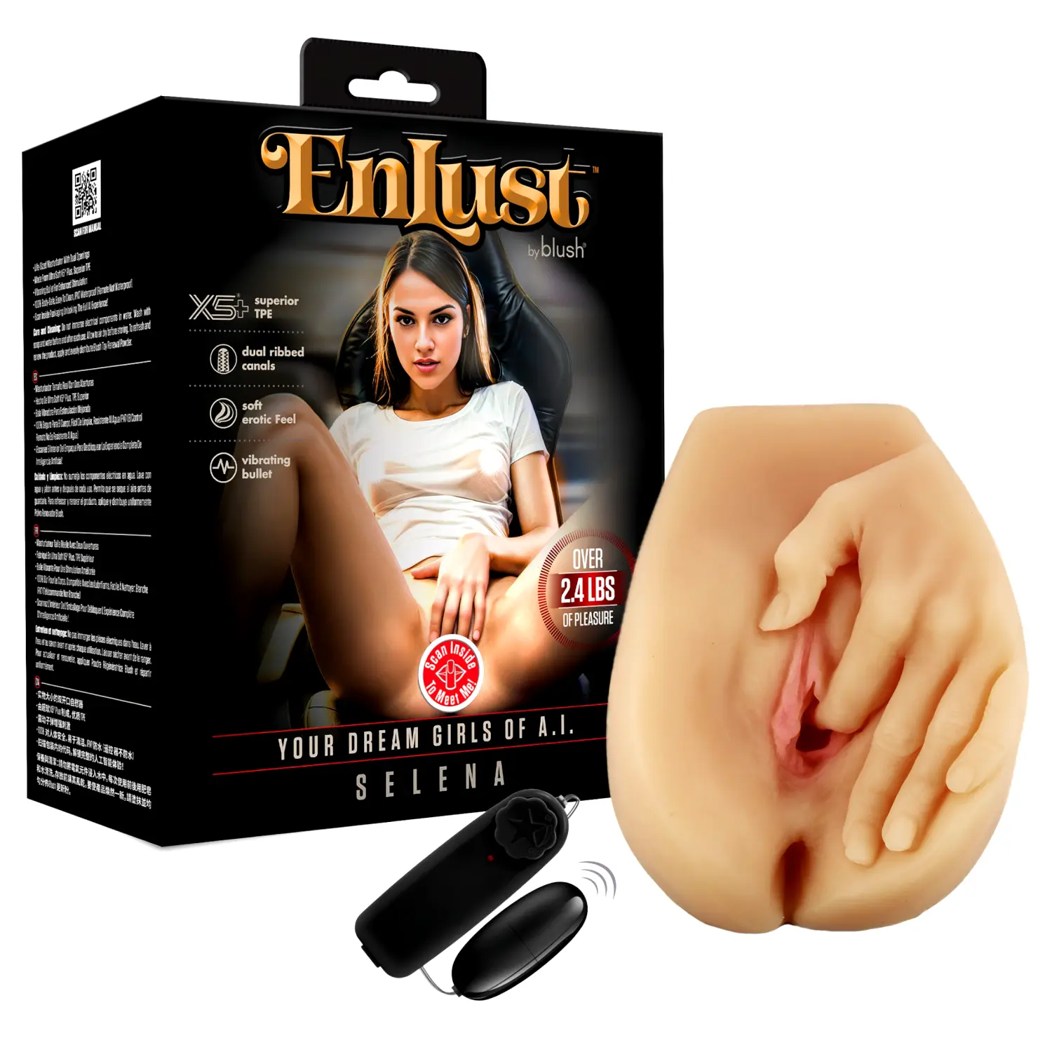 Enlust Selena - vibračná umelá vagína s AI obrázkami (naturálna) Enlust Selena - vibračná umelá vagína s AI obrázkami (naturálna)