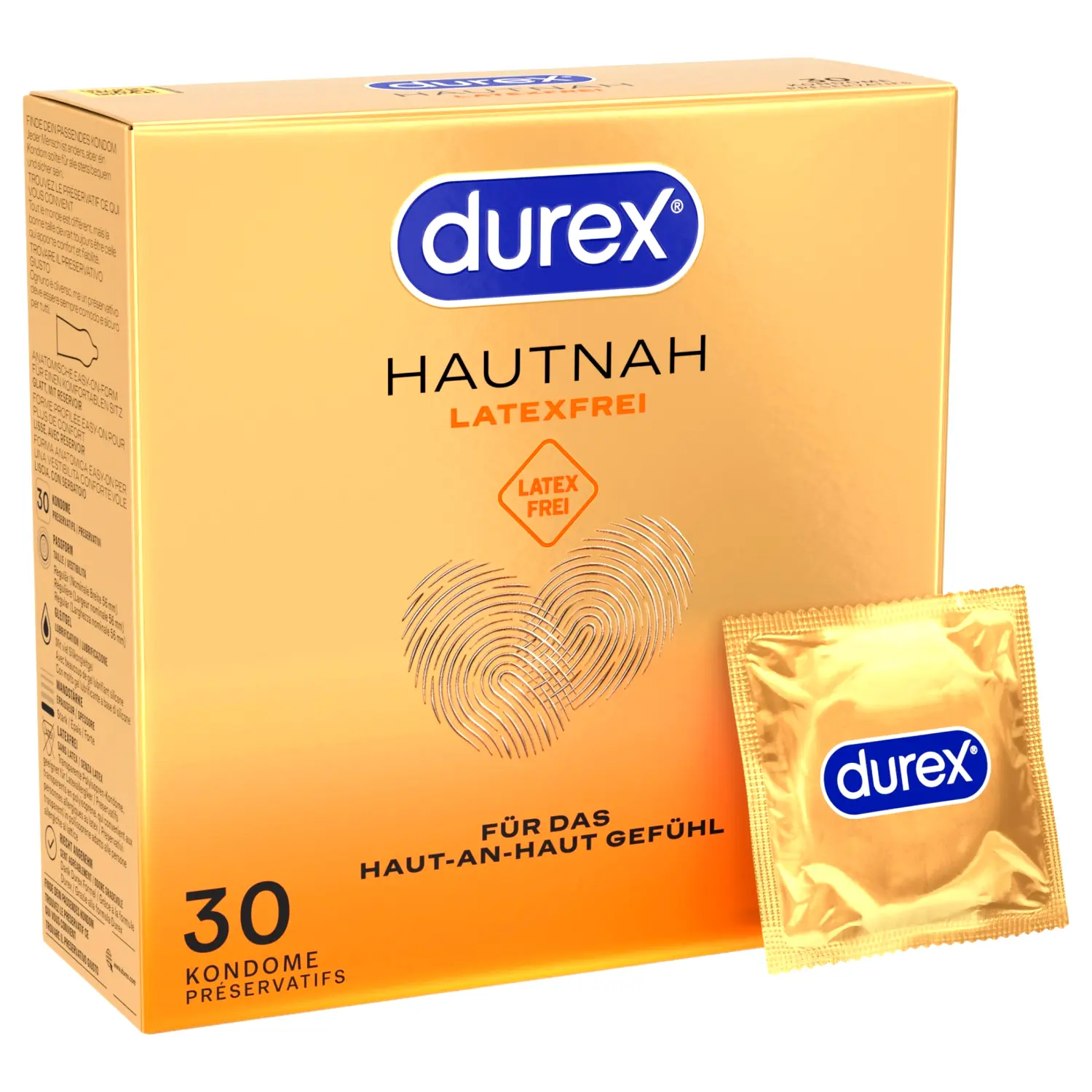 Hautnah - latexový kondóm bez latexu (30 ks) Hautnah - latexový kondóm bez latexu (30 ks)