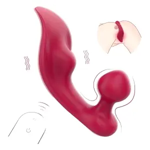 Chomper - vibrátor na klitoris a anál - červený