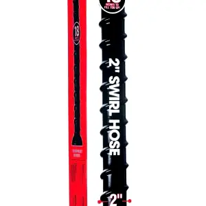 Análny dildo - špirálový tvar - čierny 18 cm