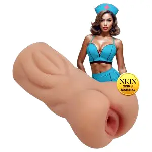 Naughty Nurse Trixie - realistická umelá vagína masturbátor (prírodná farba)