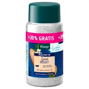 Kneipp Good Night kúpeľová soľ borovica limba a santalové drevo (600 g)