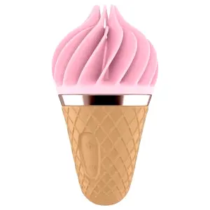 Sweet Treat - nabíjací rotačný vibrátor na klitoris - ružovo-hnedý