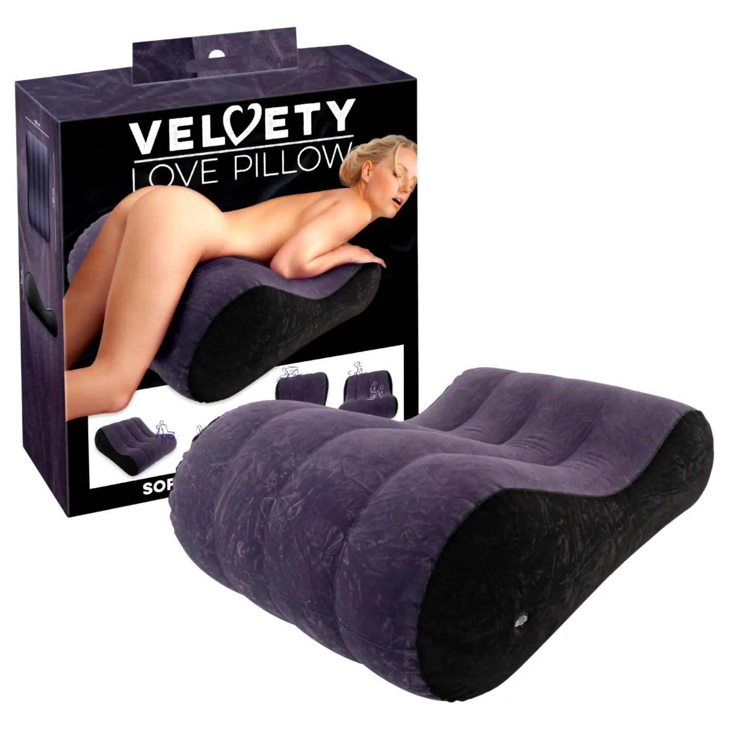 Nafukovací sex vankúš - modrý Nafukovací sex vankúš - modrý