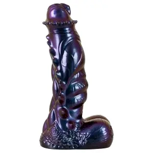 Tech-Zilla Bang - prísavkový monštruózny dildo (fialový)