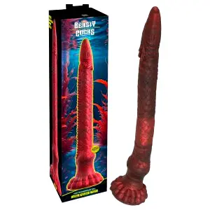 Beasty Cocks The Enormous Eel obrovský úhor dildo (červené)