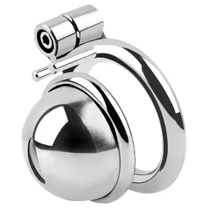 Collection - mini klietka na penis s 3 vymeniteľnými krúžkami na miešok (strieborná)