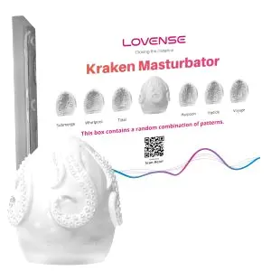 Kraken - masturbačné vajíčka - 6 ks (biele)