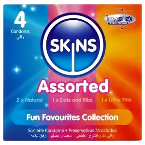 Skins mix kondómov bodkované