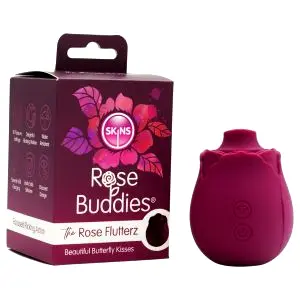 Skins Rose Flutterz akumulátorový vibrátor na klitoris (fialový)