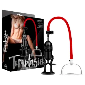 Blush Temptasia sada vákuovej pumpy na vagínu (čierna)