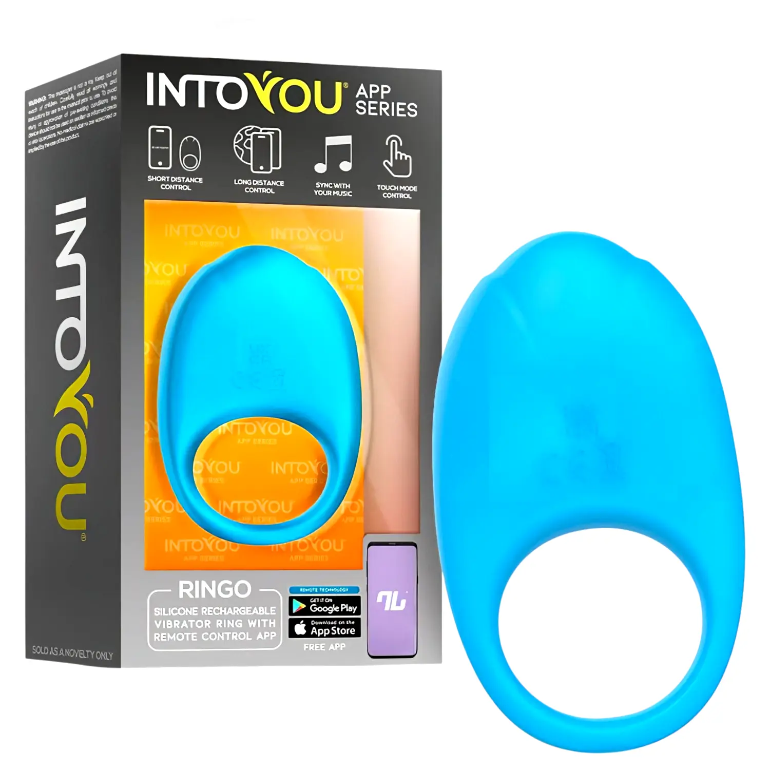 INTOYOU Ringo inteligentný vibračný erekčný krúžok s aplikáciou (modrý) INTOYOU Ringo inteligentný vibračný erekčný krúžok s aplikáciou (modrý)