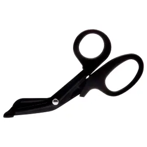 Bezpečnostné nožnice na bondage (čierne)