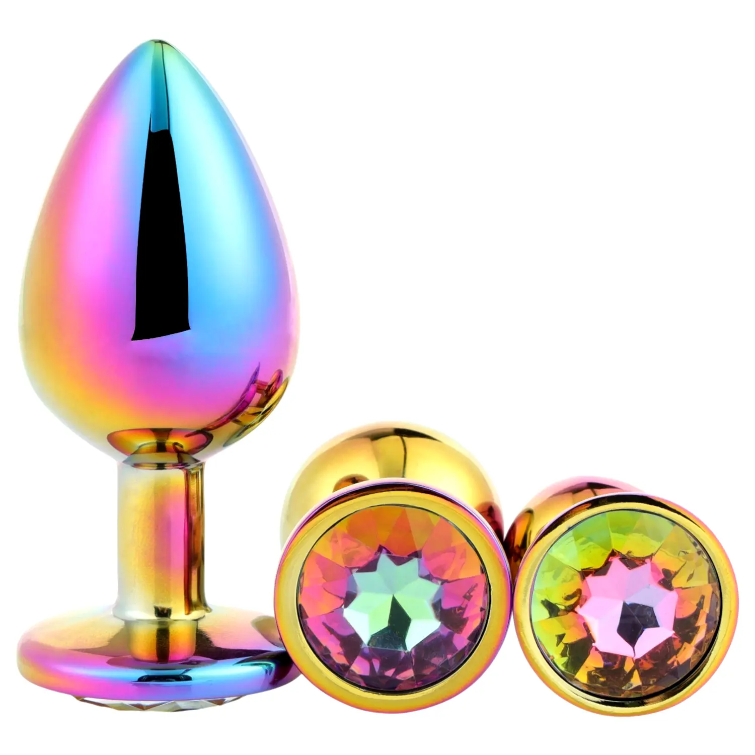 Dreamtoys Gleaming Love - sada análnych kolíkov s drahokamom (viacfarebná) Dreamtoys Gleaming Love - sada análnych kolíkov s drahokamom (viacfarebná)