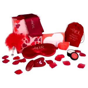 Dreamtoys Amour súprava vibrátora do nohavičiek (červená)