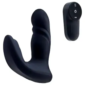 Dreamtoys Pulz - pulzujúci párový vibrátor s diaľkovým ovládaním (tmavomodrý)