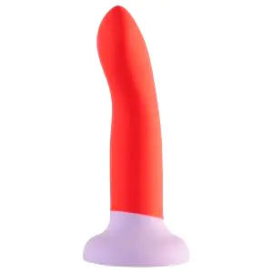 Dreamtoys Love Signal - dvojfarebné silikónové dildo stredné (červené)