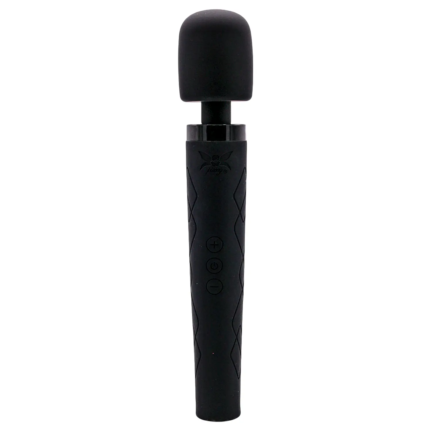Deluxe Black Velvet - wand vibrátor L (čierny) Deluxe Black Velvet - wand vibrátor L (čierny)