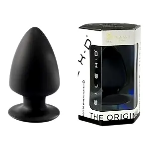 S - tvarovateľné análne dildo - 9 cm (čierne)