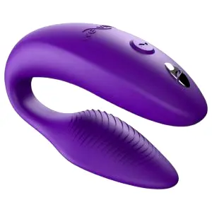 Sync - párový vibrátor s aplikáciou a diaľkovým ovládaním (fialový)