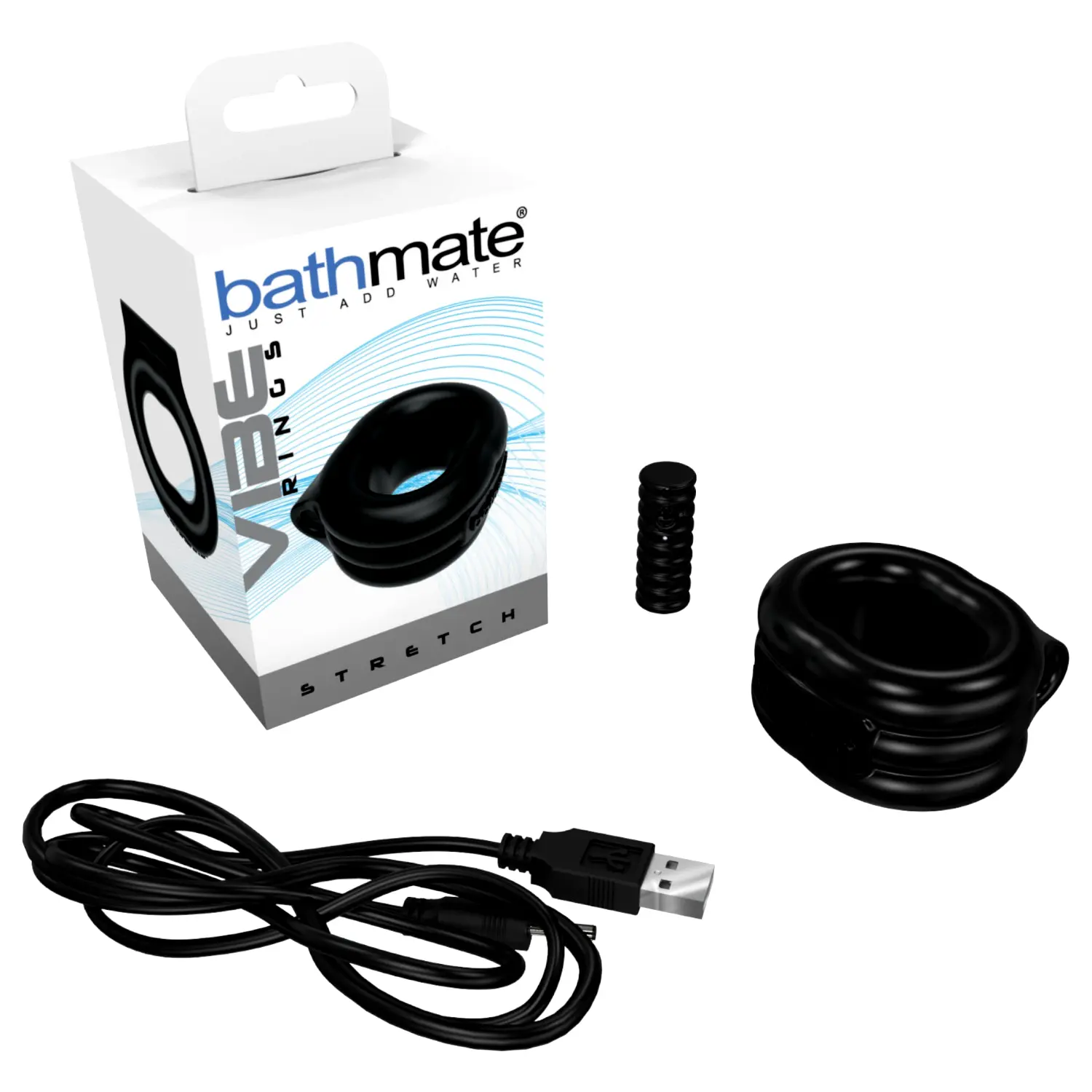 Bathmate Vibe Ring Stretch akumulátorový vibračný erekčný krúžok (čierny) Bathmate Vibe Ring Stretch akumulátorový vibračný erekčný krúžok (čierny)