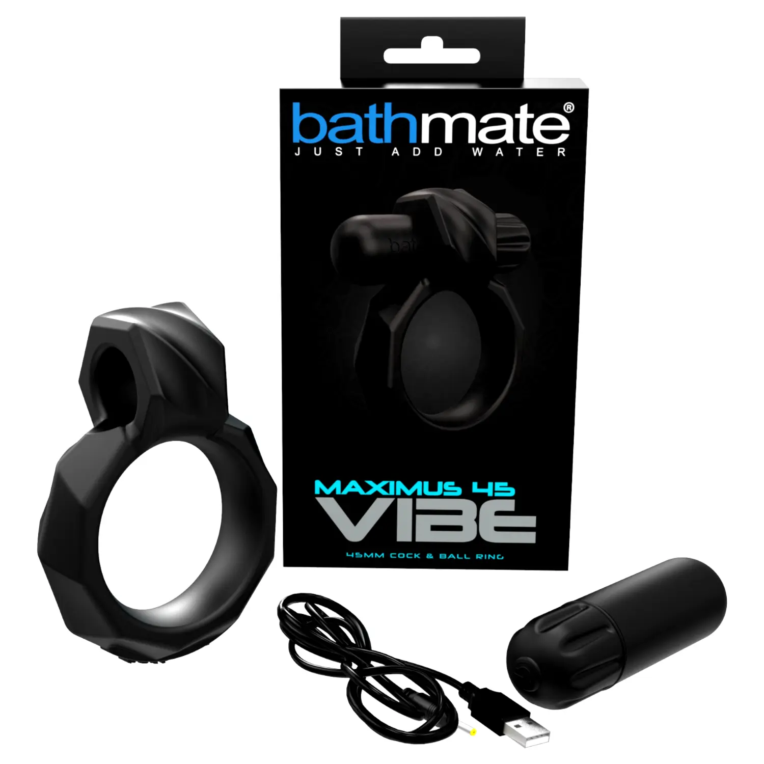 Bathmate Maximus Vibe 45 akumulátorový vibračný erekčný krúžok (čierny) Bathmate Maximus Vibe 45 akumulátorový vibračný erekčný krúžok (čierny)