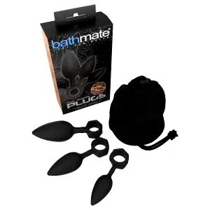 Bathmate Anal Training Plugs sada análnych kolíkov (čierna)