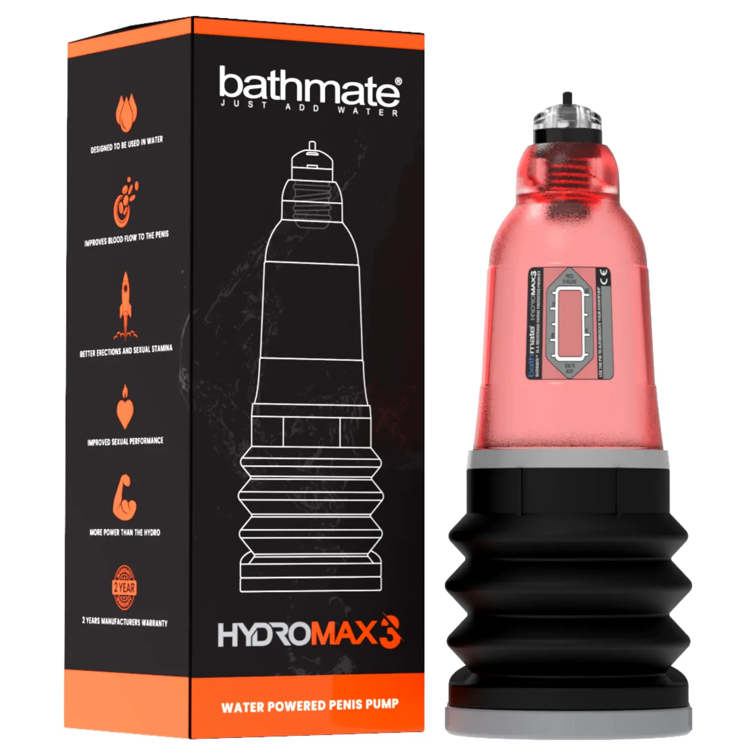 Bathmate Hydromax3 hydropumpa (červená) Bathmate Hydromax3 hydropumpa (červená)