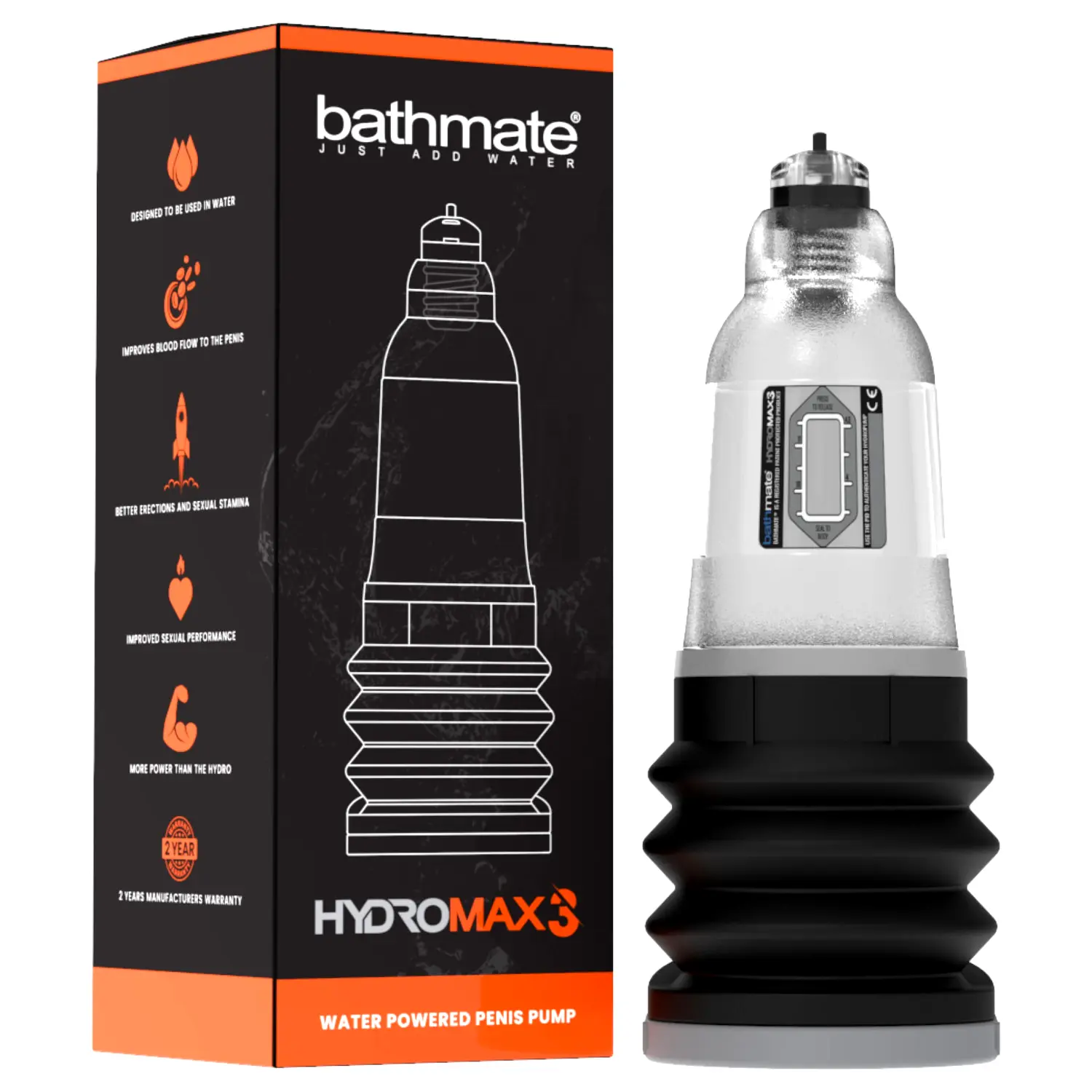 Bathmate Hydromax3 hydropumpa (priehľadná) Bathmate Hydromax3 hydropumpa (priehľadná)