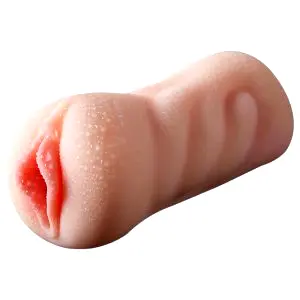 2v1 - umelá vagína a umelé ústa masturbátor (prírodná farba)