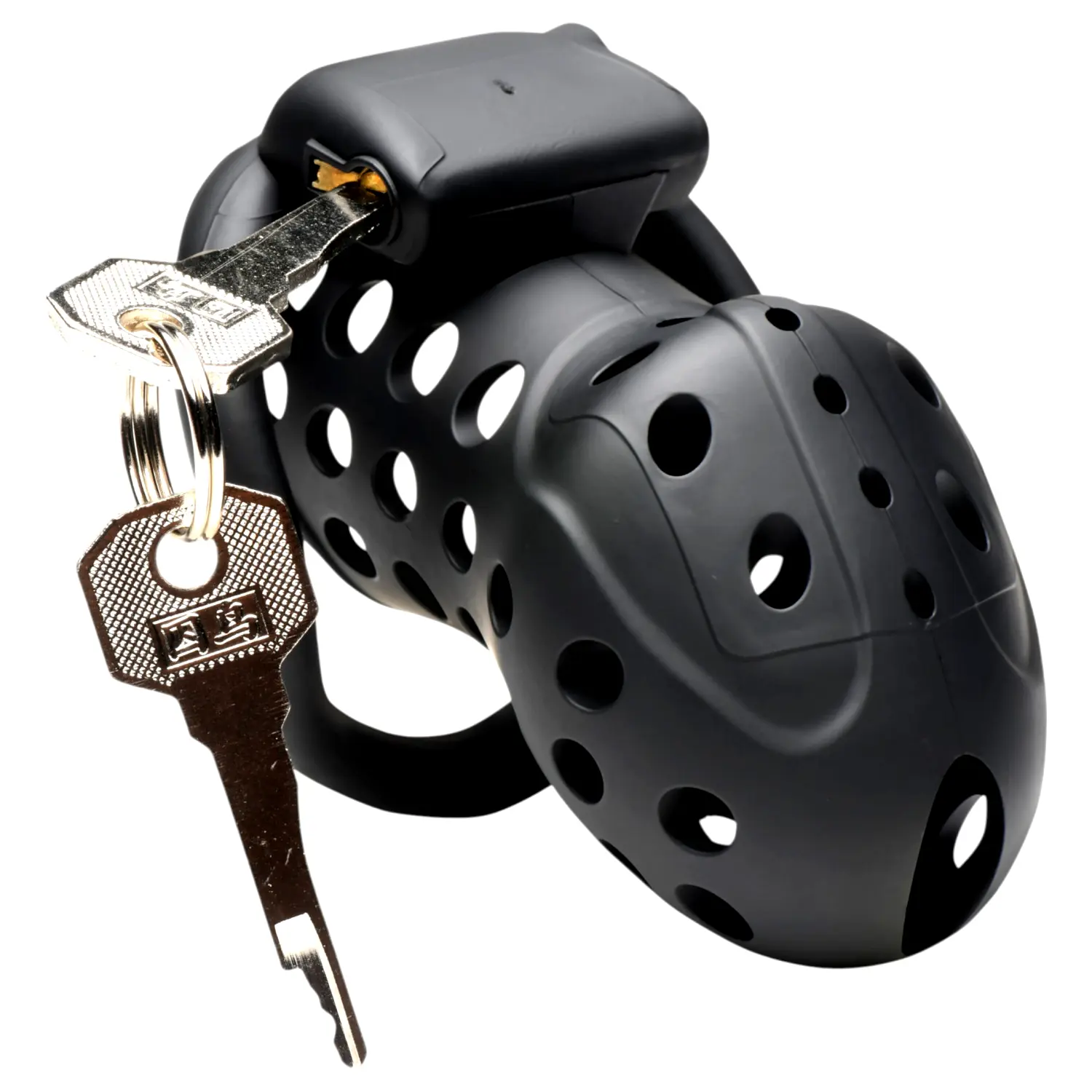 Lock Down - vetraná klietka na penis (čierna) Lock Down - vetraná klietka na penis (čierna)