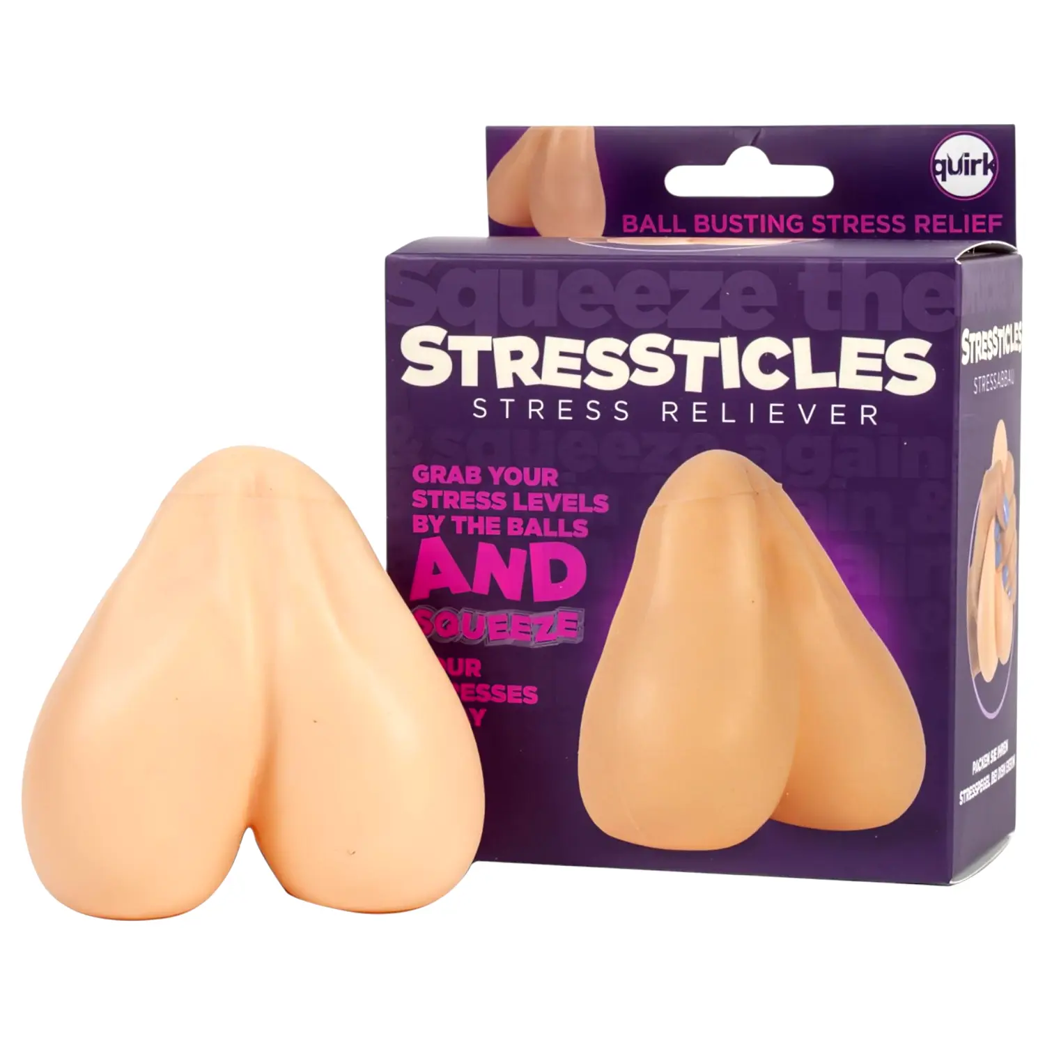 Stressticles - antistresová loptička - semenníky - natur Stressticles - antistresová loptička - semenníky - natur